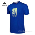 Ucuz spor salonu fit hızlı kuru polyester çalışan t-shirt